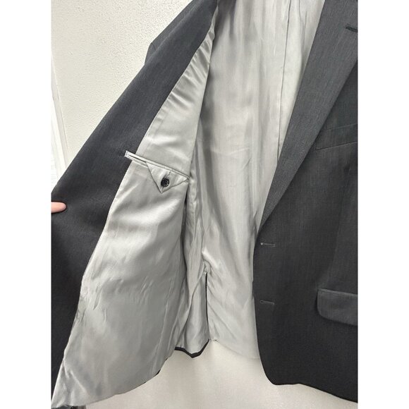 Michael Kors Men’s 2-Piece Wool Suit 44R Blazer Jacket Pants 37x30 Gray Formal - Picture 9 of 16
